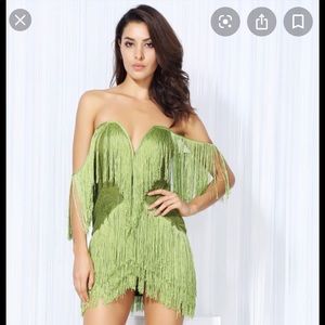 Sexy Mini Cocktail Dress (Fringe Bandage  mini/cocktail)